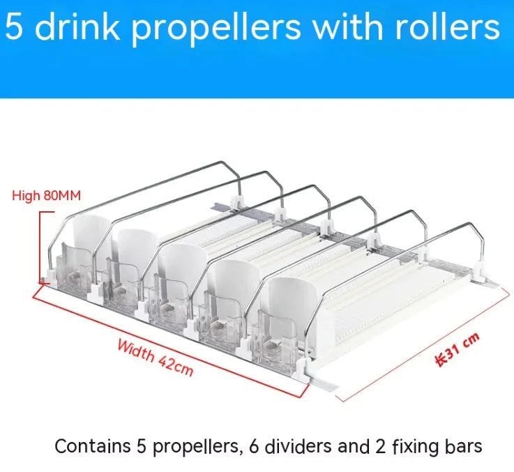 Organizador Automático de Bebidas para Estantes