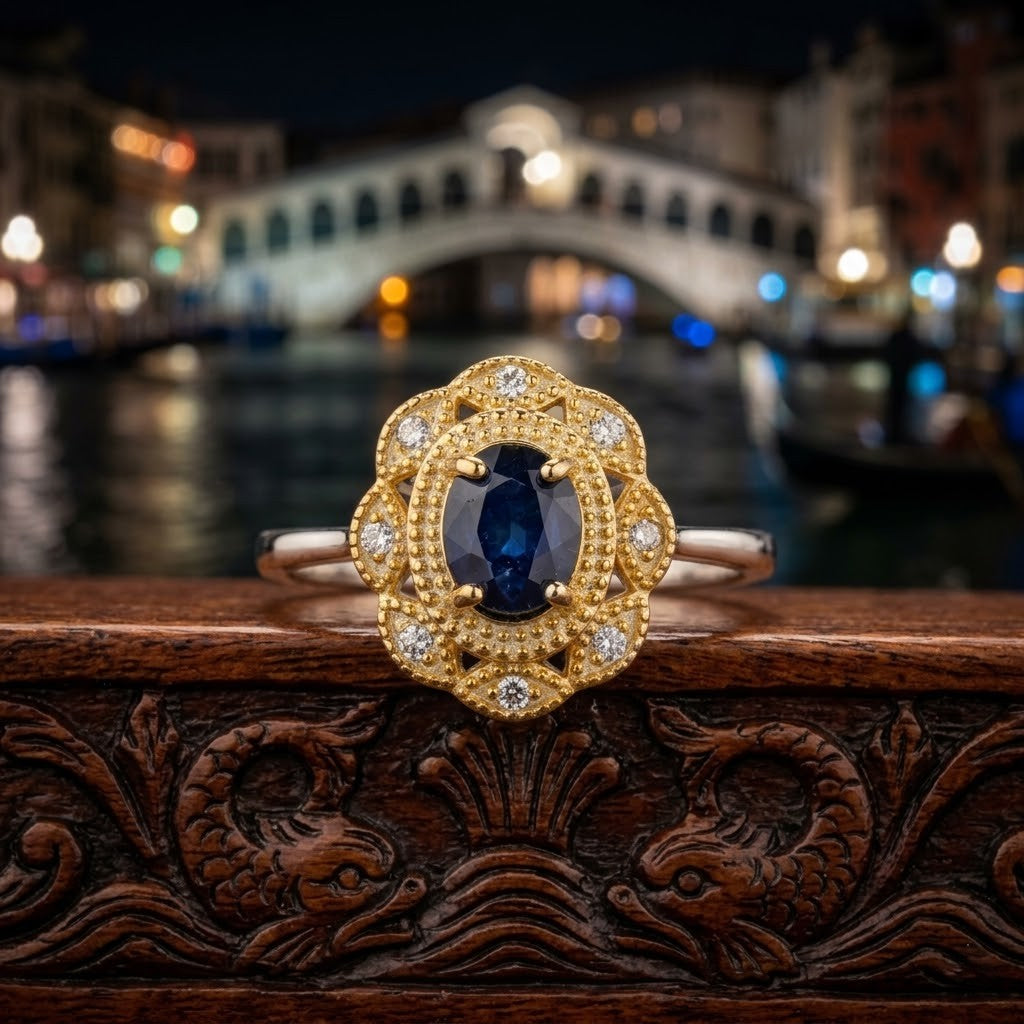 Anillo Royal Sapphire Notte Veneziana Exclusive