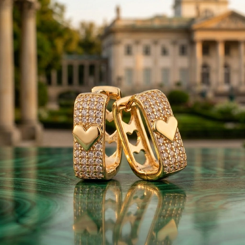 Aretes Crystal Pavé Huggies