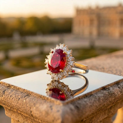 Anillo Vintage Halo Royal Châteaux