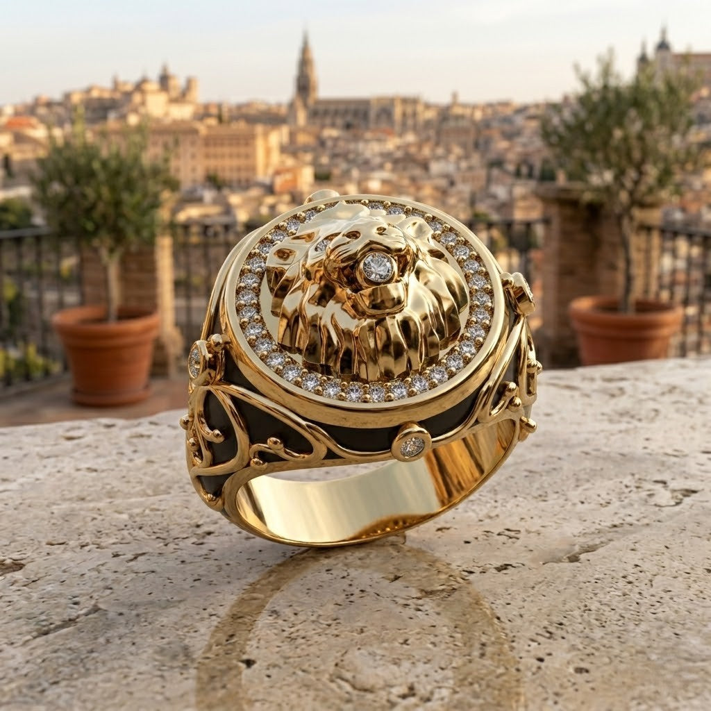 Anillo Lion Sovereign Imperial Gold Edition