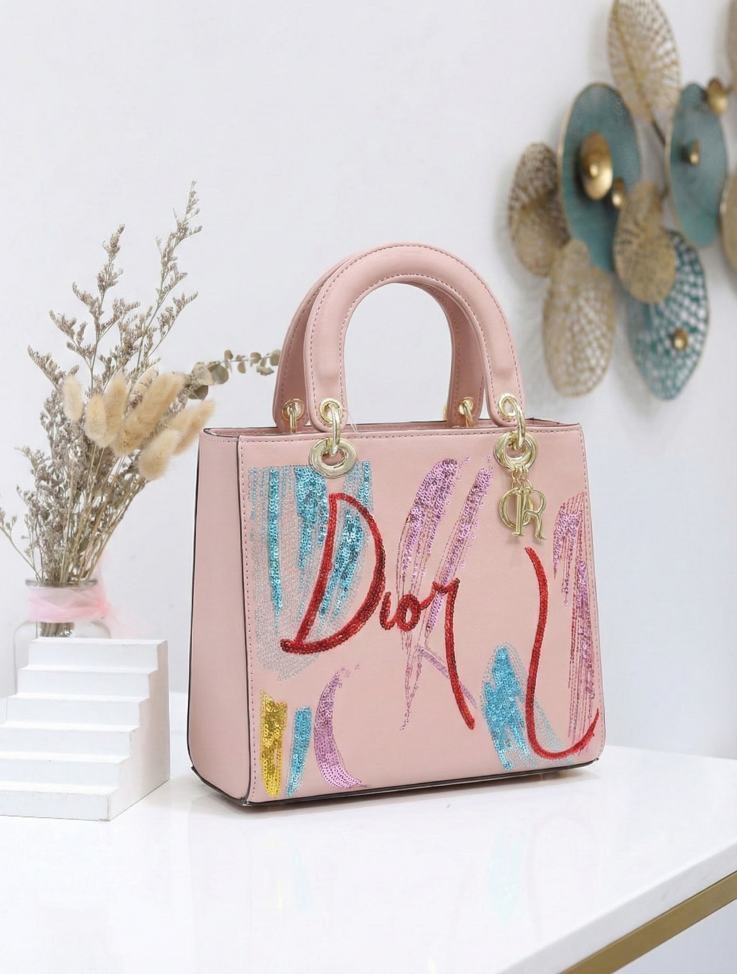 Bolso Bandolera con Lentejuelas Bordadas Diseño Boston Premium