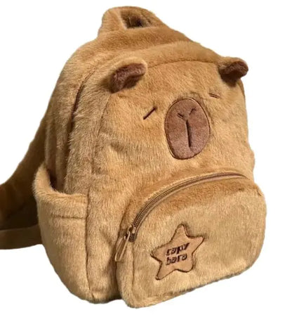 Mochila de Peluche Pequeña Capibara