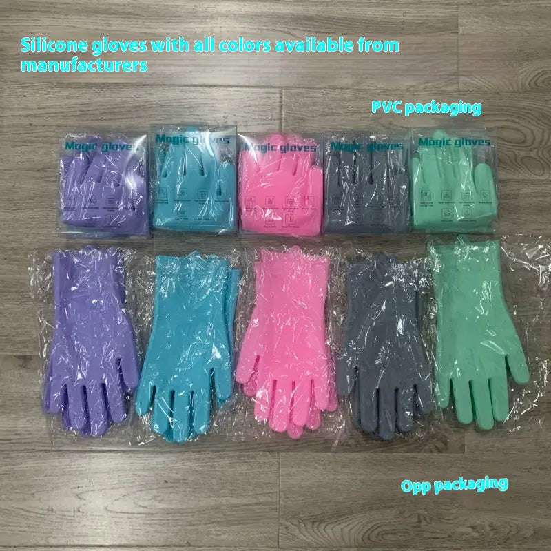 Guantes Mágicos de Silicona para Lavar Platos