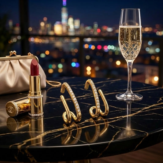 Crystal Luxe™ Pendientes de Diseño con Brillo Radiante