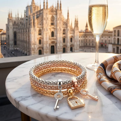 Pulsera Talismán Tri-Tone Milano Edition