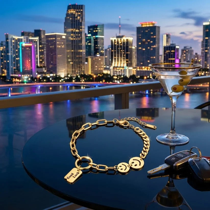 Pulsera Infinity Luck 18K Miami Edition