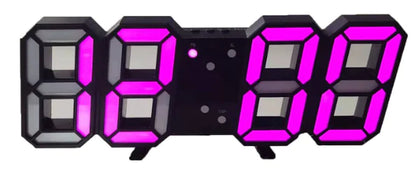 Reloj de Pared LED Simple con Alarma